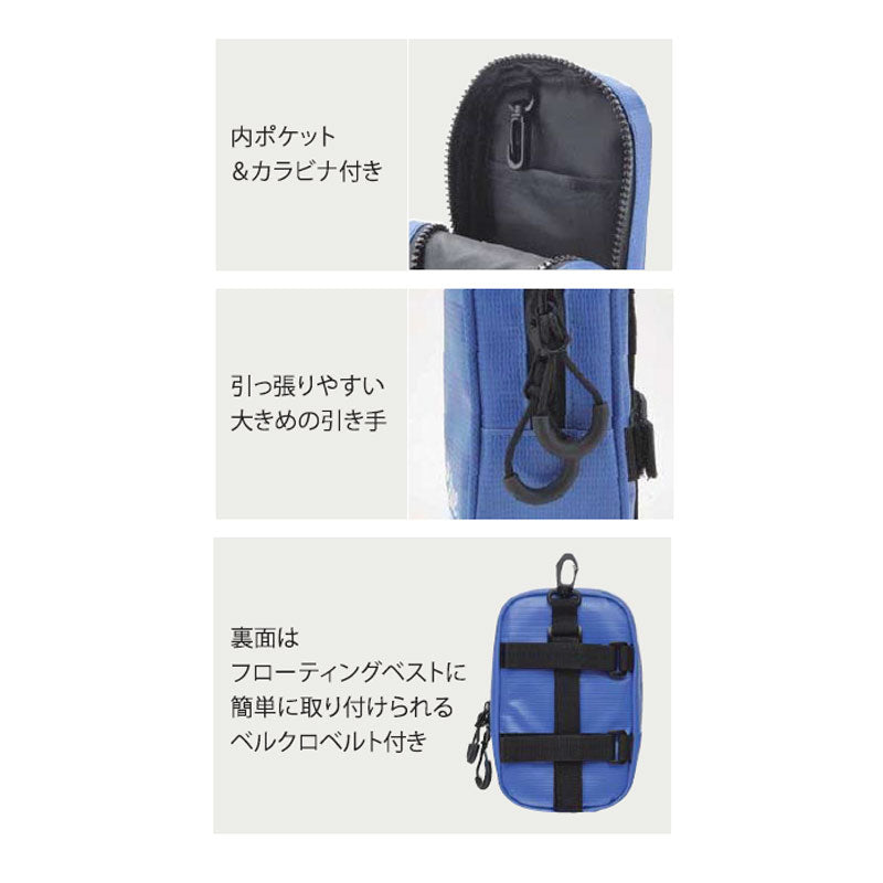 BLUEBLUE Tarpaulin Pouch #01 Logo Type/Blue