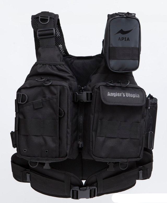 APIA Angler's Support Vest Ver. 3 Black x Black