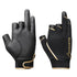 Marukyu Warm Fishing Gloves MQ-01 3-piece Black/Gold 3L