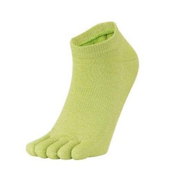 C3fit Paper Fiber 5 Finger Socks, Medium, Lime Yellow, 3F66305