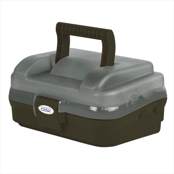 OGK Case Small Tackle Box (Single Tier) Smoke/Dark Olive