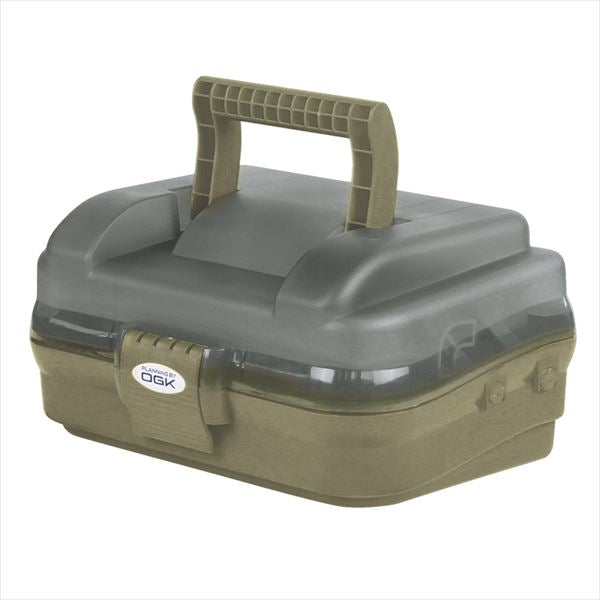 OGK Case Small Tackle Box (Single Tier) Smoke/Light Olive