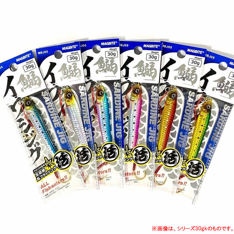 Magbite Metal Jig HMB MBJ05 Sardine Jig 30g 02 Silver Glow Tail