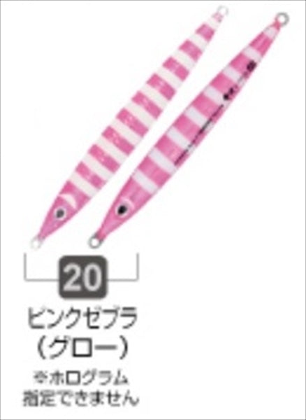 Owner Cultiva Metal Jig Gekito Jig Level 30 20 Pink Zebra (Glow)