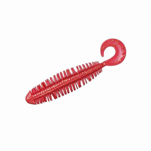 DAIWA Worm HRF KJ Curly 3.8 inch Appeal Red