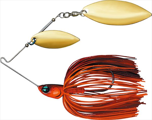 DAIWA Steez Spinnerbait 1/2oz DW (Double Willow) Spark Red