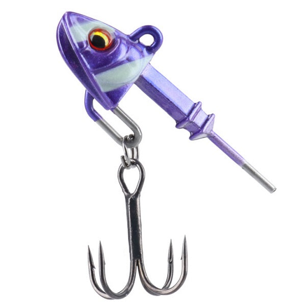 DAIWA Samurai Tachi Wind Dart Head SS (Crisp) 14g Purple Zebra