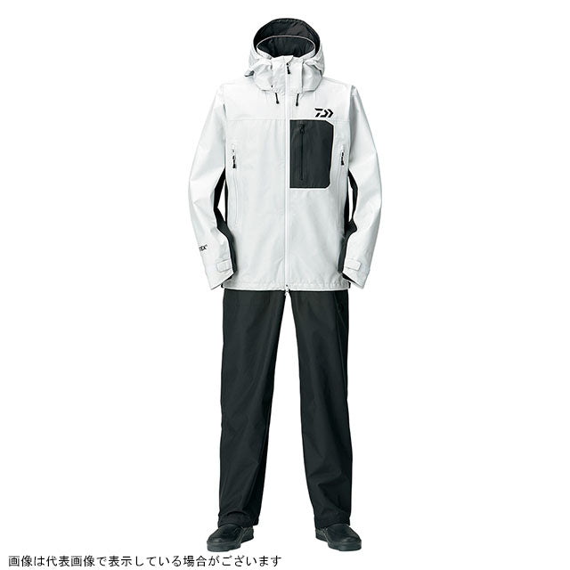 DAIWA DR-1908 Gore-Tex Products Packlite Rain Suit Light Gray WL