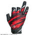 DAIWA DG-20009 Padded quick-drying gloves, 3-piece cut, slash red, M