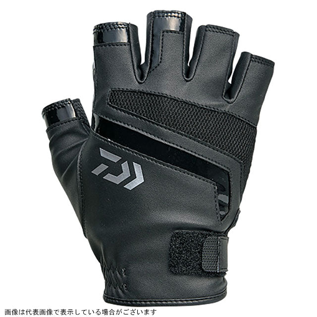 DAIWA DG-76009 Light Grip Gloves 5-piece cut Black L