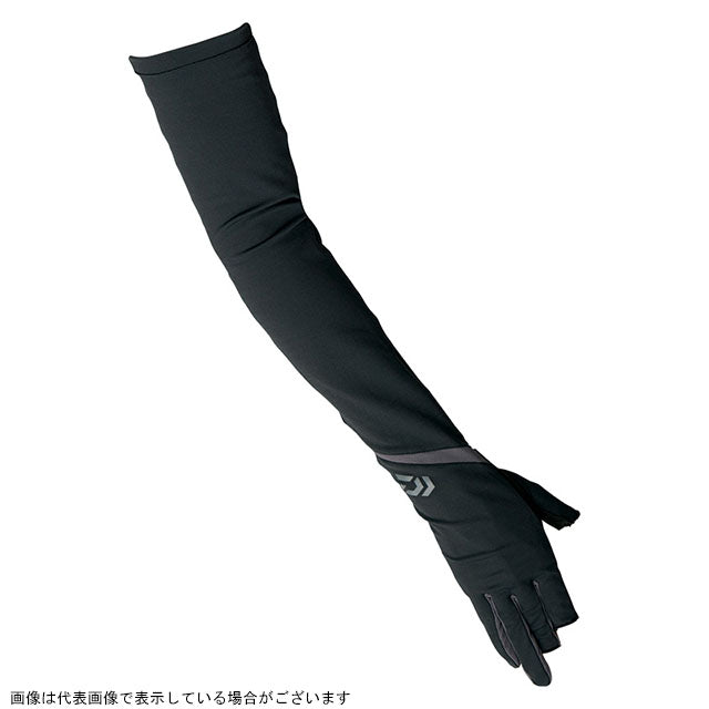 DAIWA DG-78009 Long Cover Gloves 3-piece Cut Black S