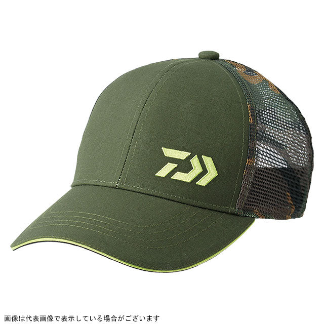 DAIWA DC-70009 Camouflage Half Mesh Cap Moss Green Free