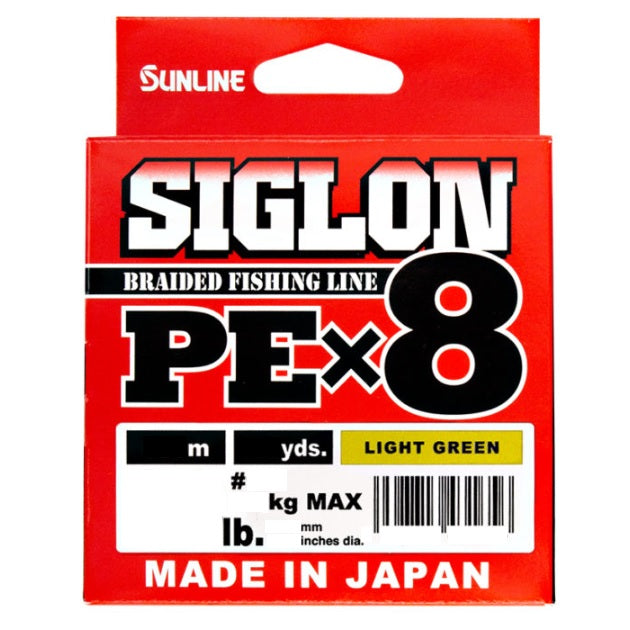 Sunline PE Line SIGLON PE (Siglon PE) x 8 150m Light Green 0.3 5lb