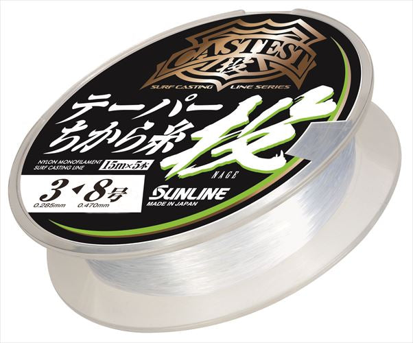 Sunline Cast Test Taper Power Thread Casting 15m x 5 Clear 3-8