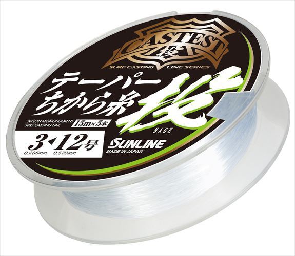 Sunline Cast Test Taper Power Thread Casting 15m x 5 Clear 3-12