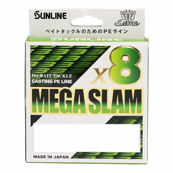 Sunline PE Line Saltymate Mega Slam x 8 No. 4 200m Bright Green