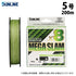 Sunline PE Line Saltymate Megaslam x 8 No. 5 200m Bright Green