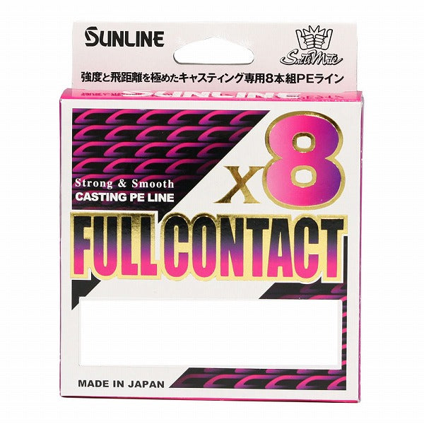 Sunline PE Line Saltymate Full Contact x 8 No. 4 300m Sakura Pink