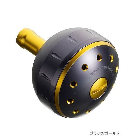 SHIMANO Yumeya Aluminum Round Power Handle Knob M Black/Gold Type B