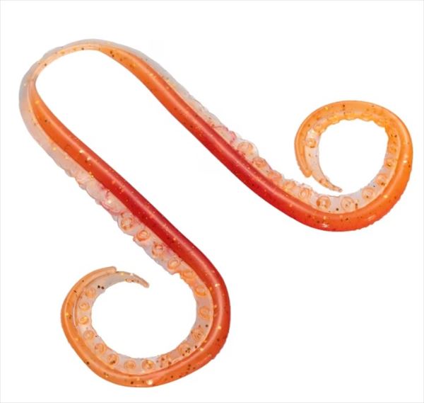 SHIMANO Tairaba EW-004N Engetsu Fish Attracting Tie Squid Octopus Curly 018 Red/Orange