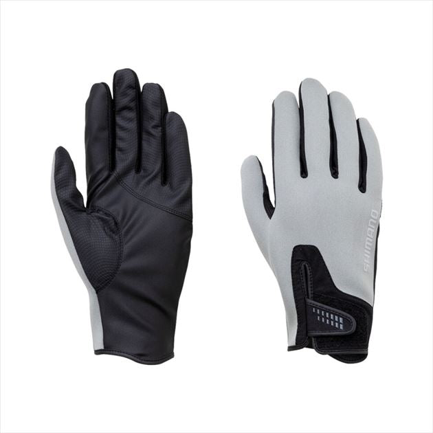 SHIMANO Cold Weather Gloves GL-095Q Pearl Fit Full Cover Gloves Gray XL