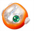 SHIMANO Tairaba JC-Q80U Engetsu Rakuchen Bakubaku Head R 80g 002 Orange Silver *Payment not available in store