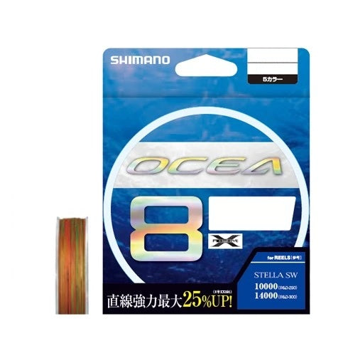 Shimano PE line LD-A61S Ocea 8 PE 200m No. 8 10m x 5 colors