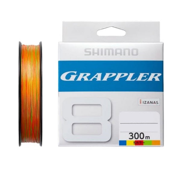 Shimano Line Grappler 8 PE 10M x 5 colors 300m No. 4