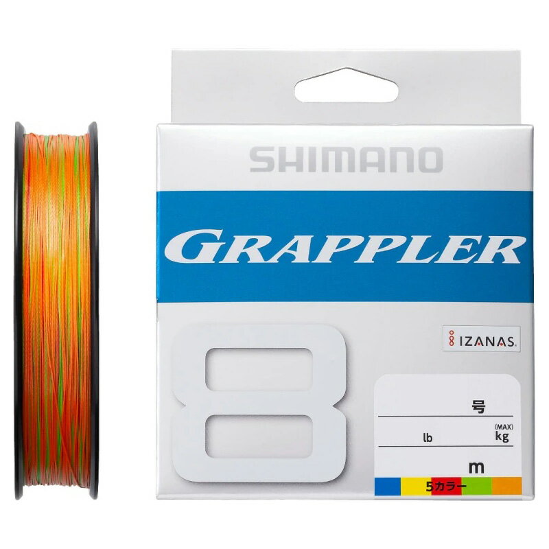 Shimano Line Grappler 8 PE 10M x 5 colors 300m No. 6