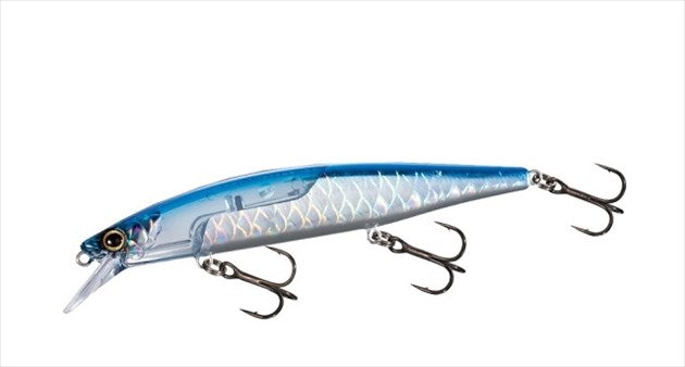 SHIMANO Bass Lure ZQ-M11U Bantam World Minnow 115F Flash Boost 013 Kyorin Blue