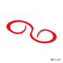 SHIMANO Engetsu Bakubaku Necktie Mobius Curly EP-001R Red 10T