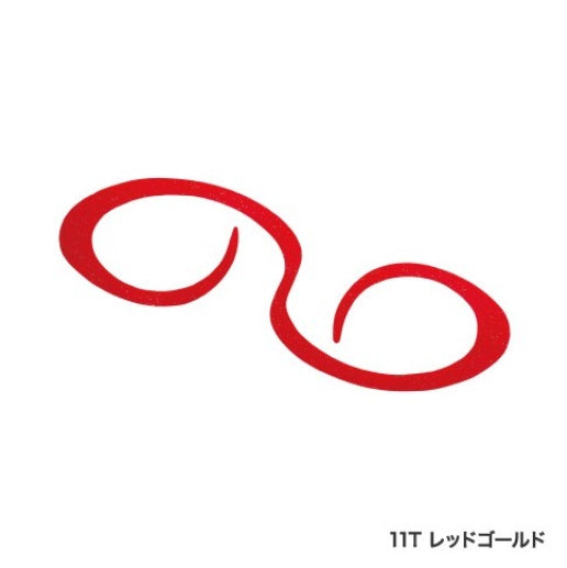 SHIMANO Engetsu Bakubaku Necktie Mobius Curly EP-001R Red Gold 11T