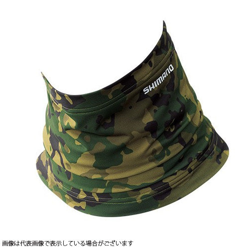 SHIMANO AC-064Q Sun Protection Neck Cool Beige Weed Camo Free Size
