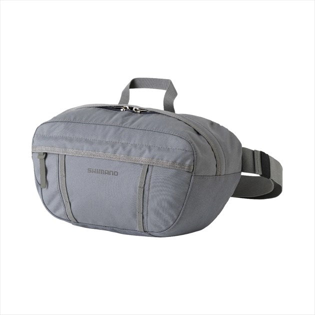 SHIMANO Tackle Bag BW-001V Extra Waist Bag Gray M