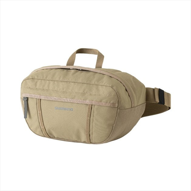 SHIMANO Tackle Bag BW-001V Extra Waist Bag Sand Beige M