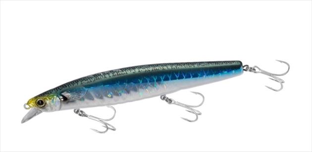 SHIMANO Sea Bass Lure XM-X12V SHIMANO x Kaiyodo Fujigoro Iwashi 129F 001 A Blue