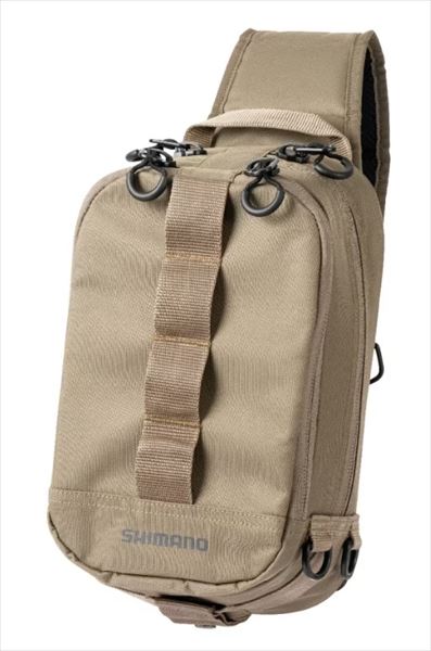 SHIMANO Tackle Bag BS-025T Sling Shoulder Bag Sand Beige S