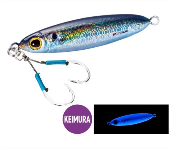 SHIMANO Metal Jig JU-S05W Ocea Flat Light 50g 002 SR Chameleon Horse Mackerel