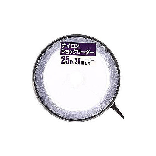 Yamatoyo Tegus Seabass Nylon Shock Leader 20m Gray No. 6 (25LB)
