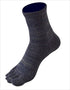 Freeknot Socks Y5138 Layer Tech Mid Socks 5 Toes 80 Navy