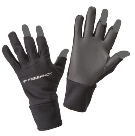 FREEKNOT Cold Weather Gloves FOURON Neoprene Gloves 3-Piece Cut Black Women's M