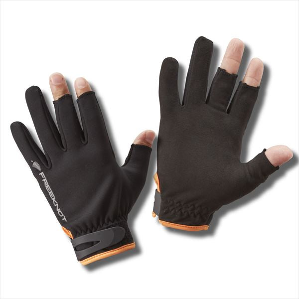 Freeknot Winter Gloves Windshell Game Gloves Black M