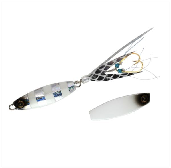 Hayabusa Metal Jig FS442-3-5 Jack Eye Bean Wiggle Silver Blue Luminous Zebra/Blue Luminous