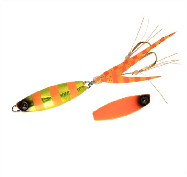 Hayabusa Metal Jig FS442-3-6 Jack Eye Bean Wiggle Gold Orange Zebra/Fluorescent Orange