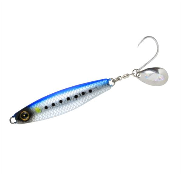 Hayabusa Metal Jig FS437-30-1 Jack Eye Sawara Spin Real Fish Scale Blue Sardine Mesh Luminous