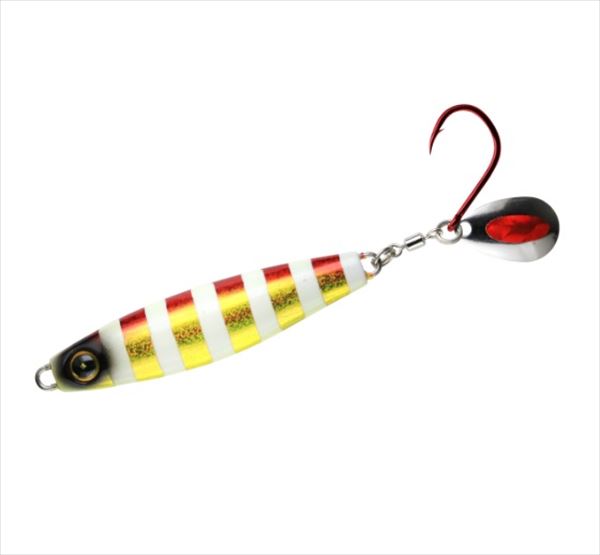 Hayabusa Metal Jig FS437-30-6 Jack Eye Sawara Spin Akakin Luminous Zebra