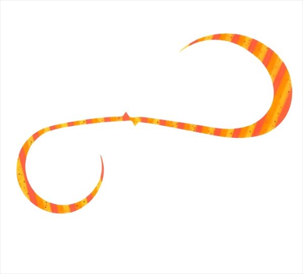 Hayabusa Tairaba SE188-8 Free Slide Tie Bulky Curly Double Triple Orange Zebra