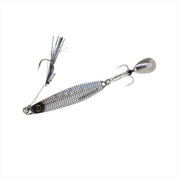 Hayabusa Metal Jig FS417-20-15 Easy Winding Jig Jack Eye Makimaki Real Fish Scale Black Silver