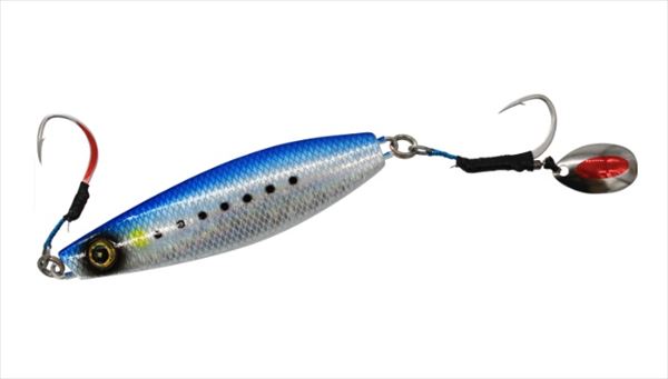Hayabusa Metal Jig FS401 Jack Eye Funamaki 100g 1 Real Fish Scale Blue Sardine Mesh Luminous