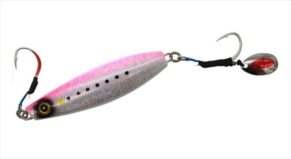 Hayabusa Metal Jig FS401 Jack Eye Funamaki 100g 2 Real Fish Scale Pink Sardine Mesh Luminous